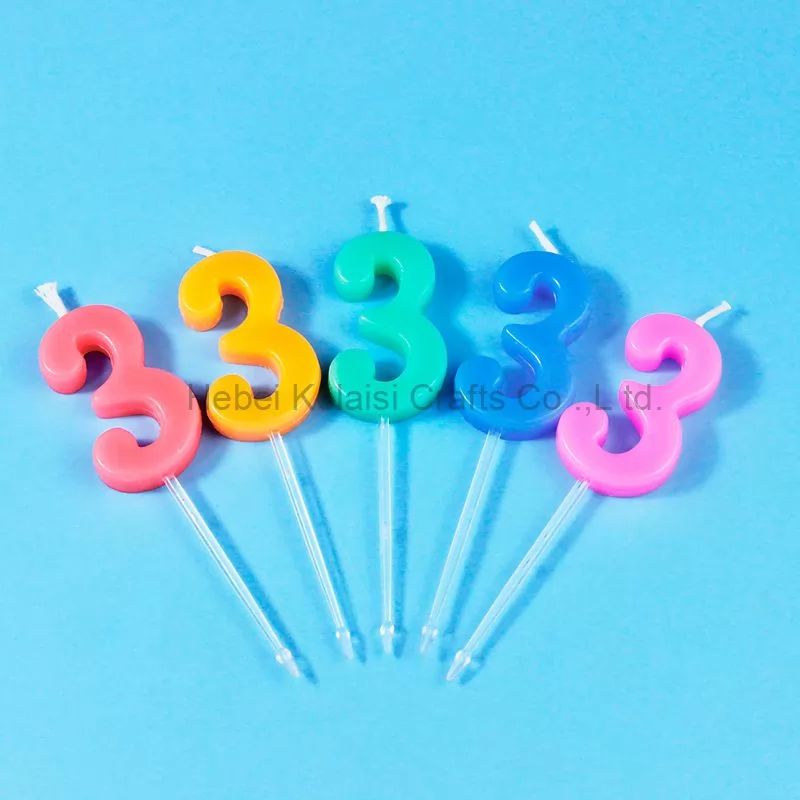 Individually wrapped birthday cake with digital candles