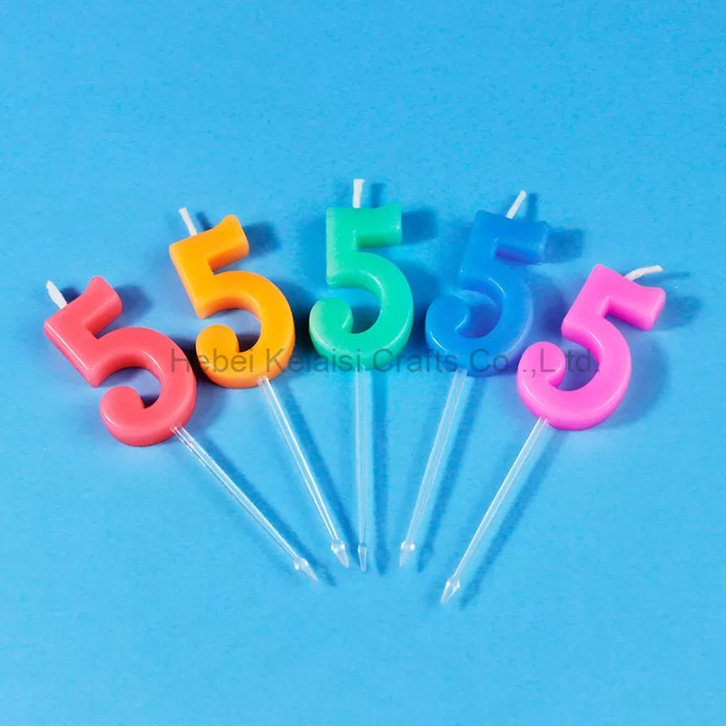 Individually wrapped birthday cake with digital candles