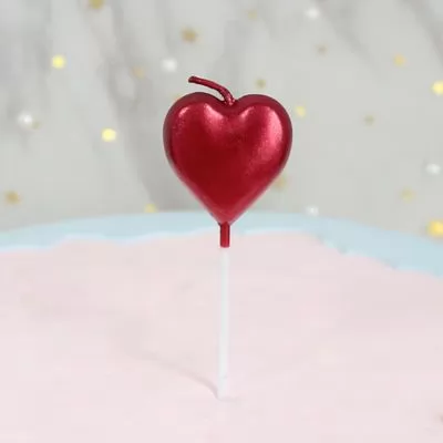 Multi-Color Heart Cartoon Birthday Cake Candles