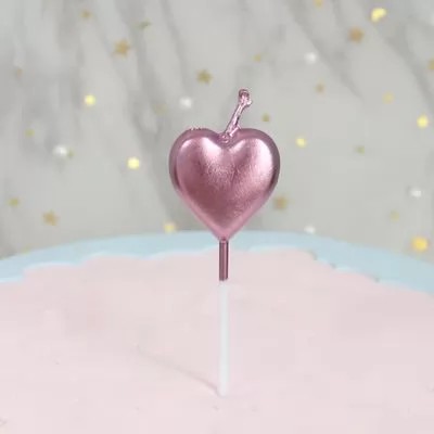 Multi-Color Heart Cartoon Birthday Cake Candles