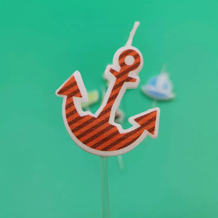 Children's cartoon ship pattern creative candles