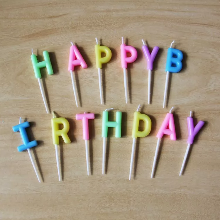 birthday candle alphabet cake decoration candle