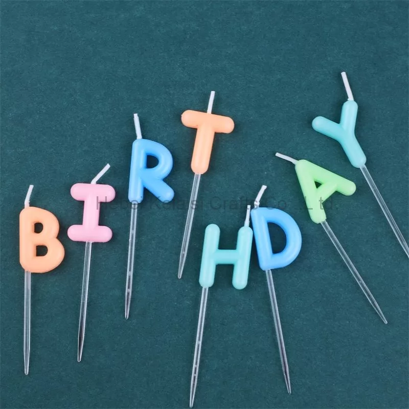 INS happy y_birthday cake candles baking decoration plug-in candles