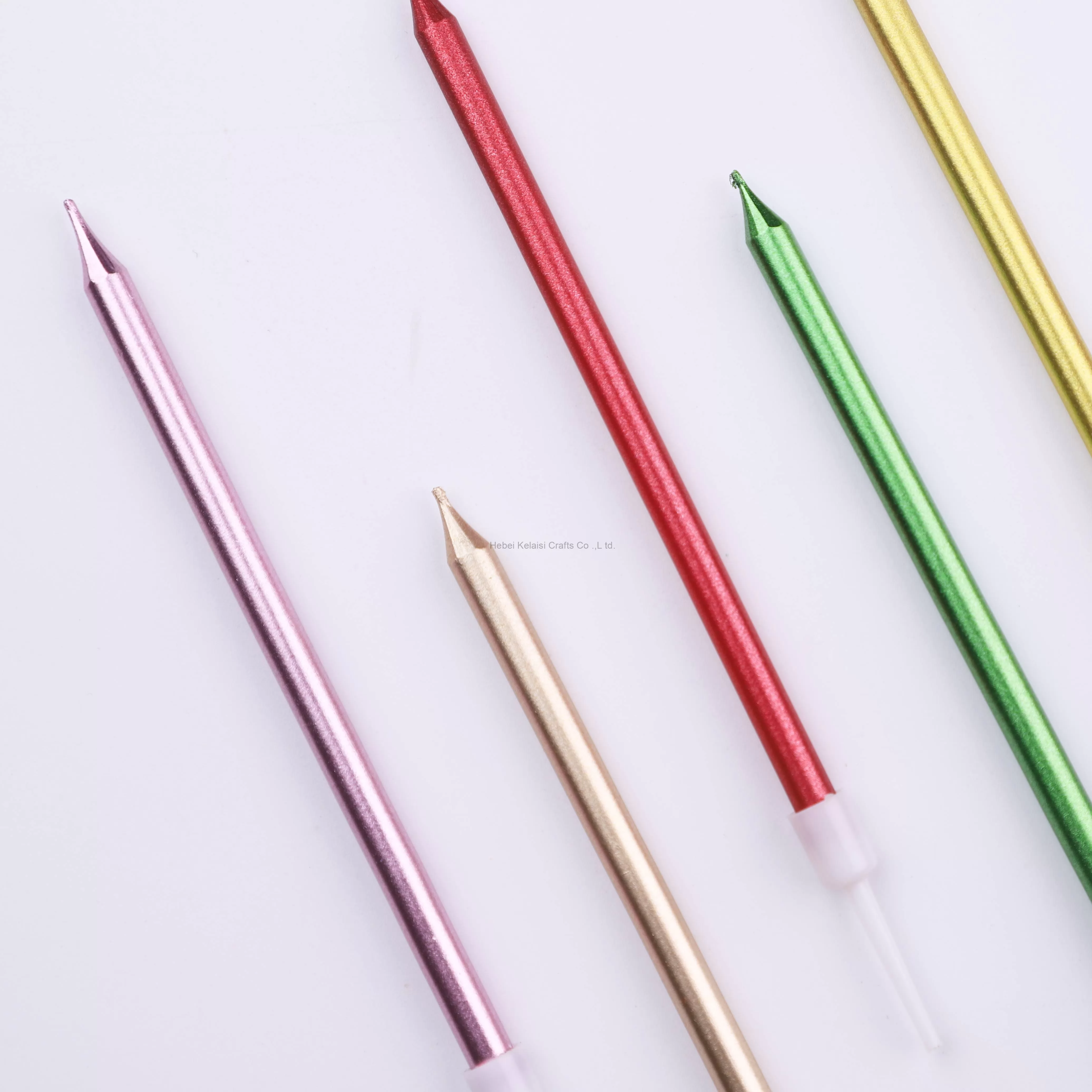 Pearlescent pencils birthday colored blended candles