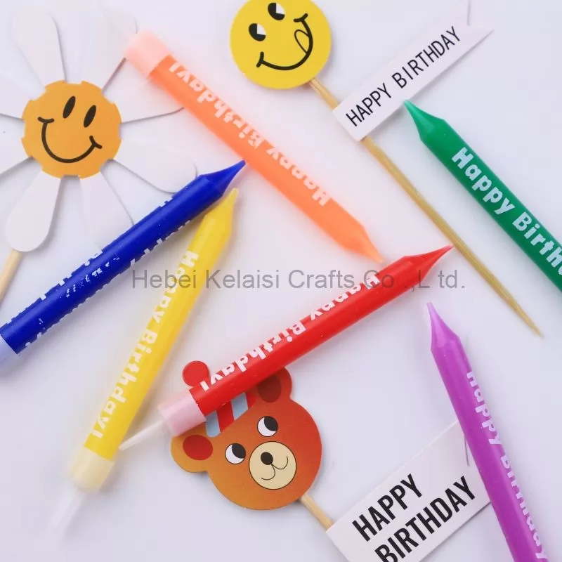 Alphabet print happy birthday Candle