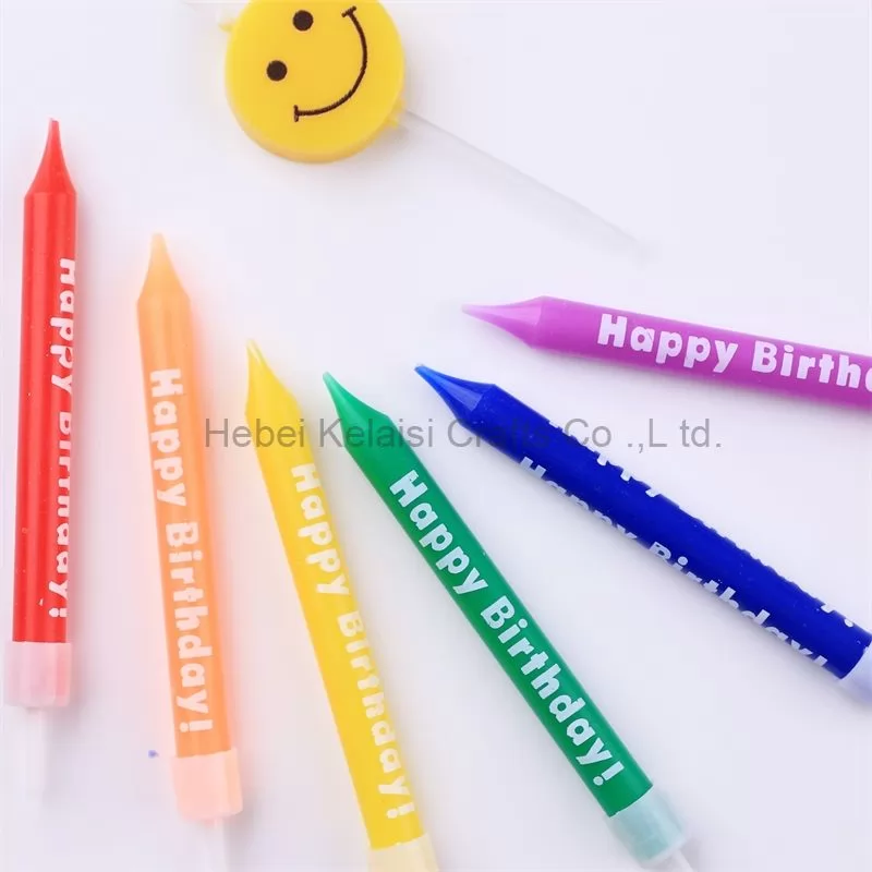 Alphabet print happy birthday Candle