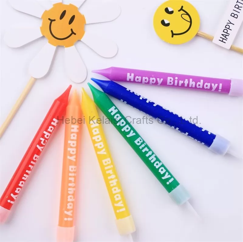 Alphabet print happy birthday Candle