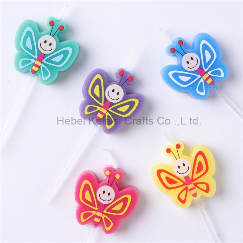 Cute little butterfly candle birthday candle