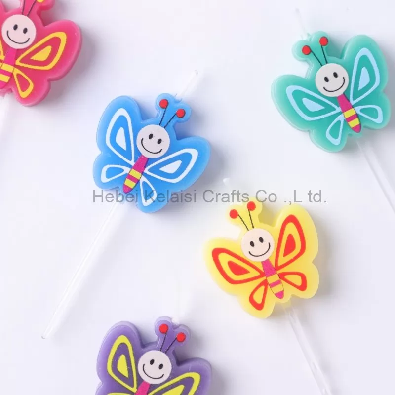 Cute little butterfly candle birthday candle