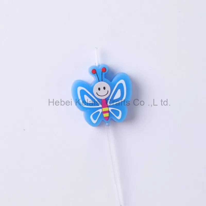 Cute little butterfly candle birthday candle