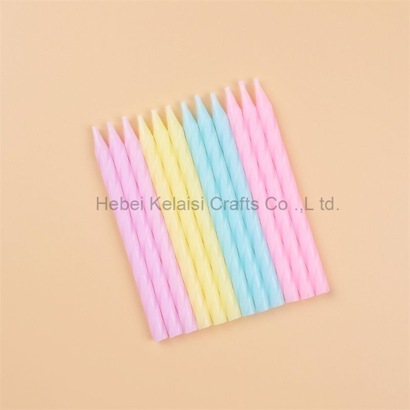 Macaron Colored Candles Birthday Cake Decoration Candles