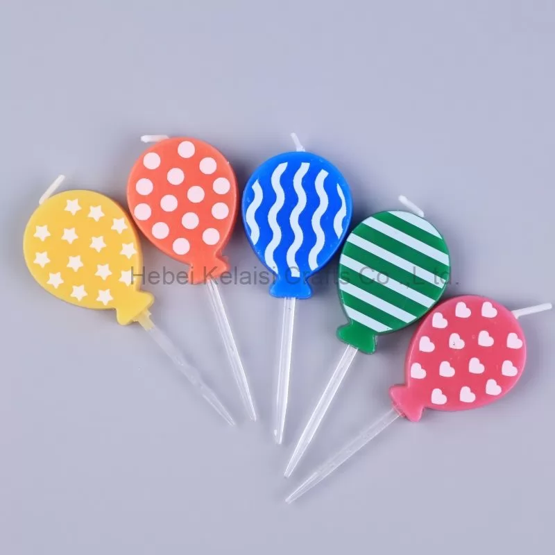 Retro Printed Balloon Dessert Baked decorative candle