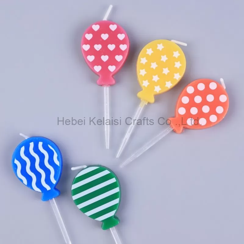 Retro Printed Balloon Dessert Baked decorative candle