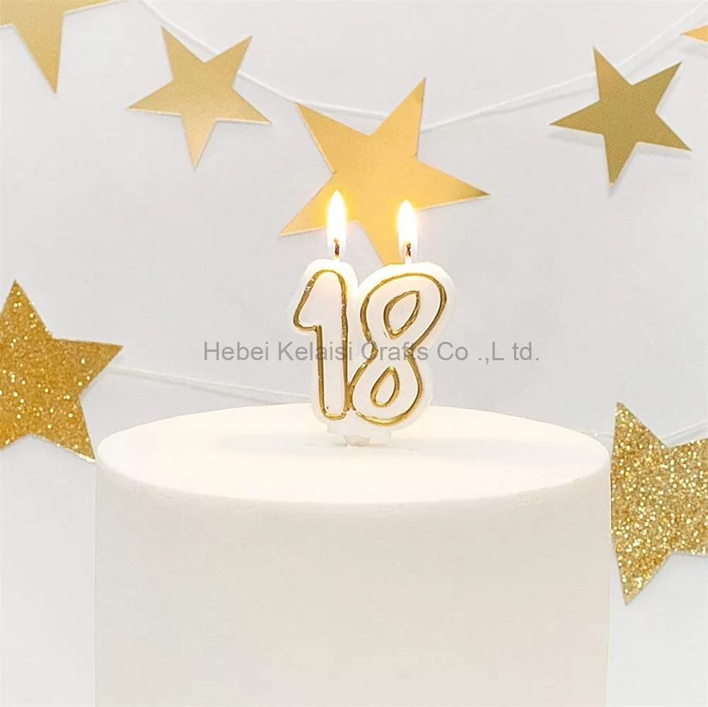Age 18 Milestone Birthday number Cake Candle