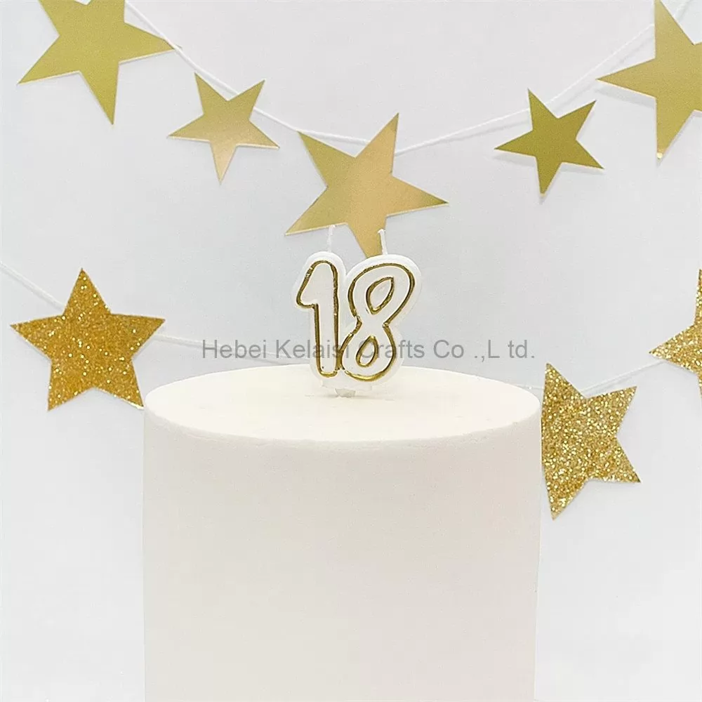 Age 18 Milestone Birthday number Cake Candle