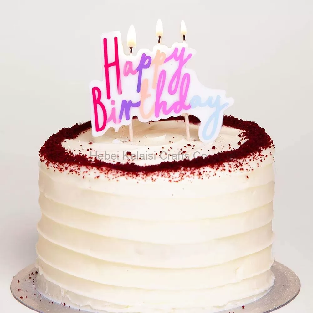 One-piece birthday Alphabet Birthday Candle