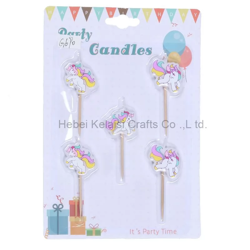 Cute Cartoon Shape Birthday Colorful Candle