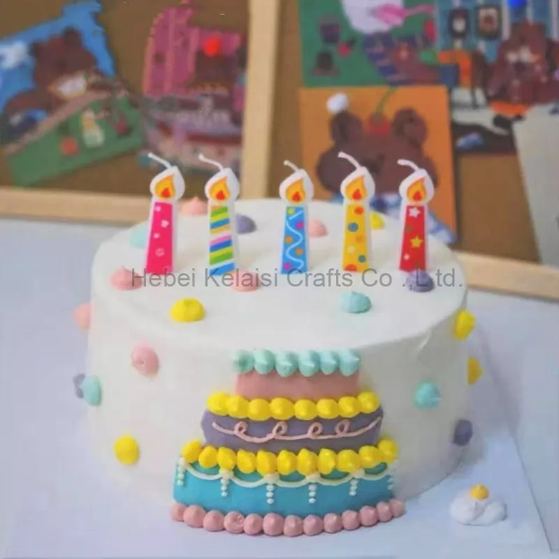 Cartoon Birthday Cake Candles for Valentine's Day Wedding Party Decorations