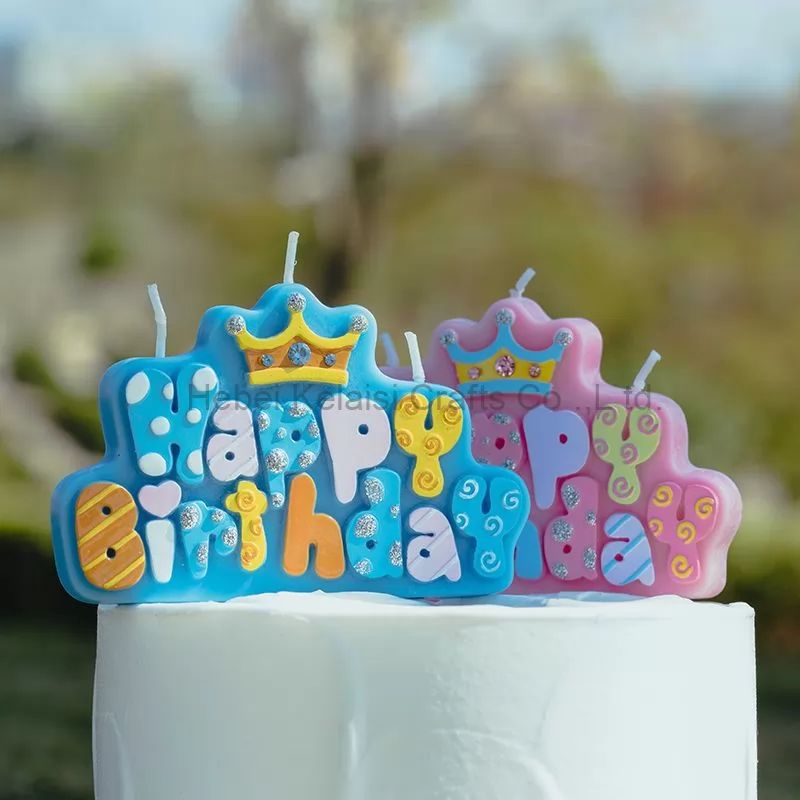 Children's party birthday alphabet candle