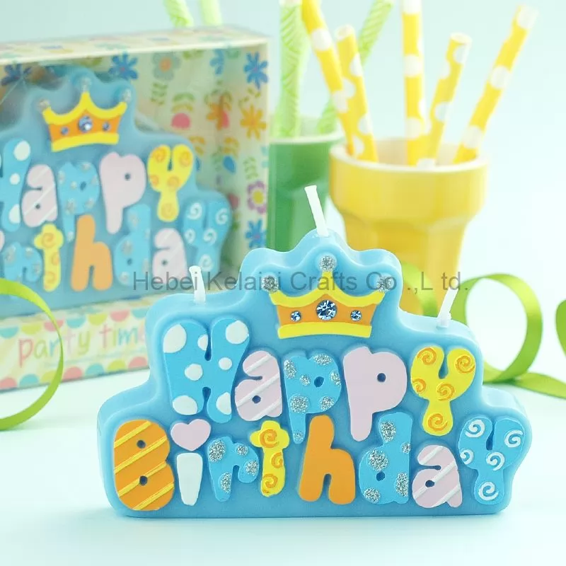 Children's party birthday alphabet candle