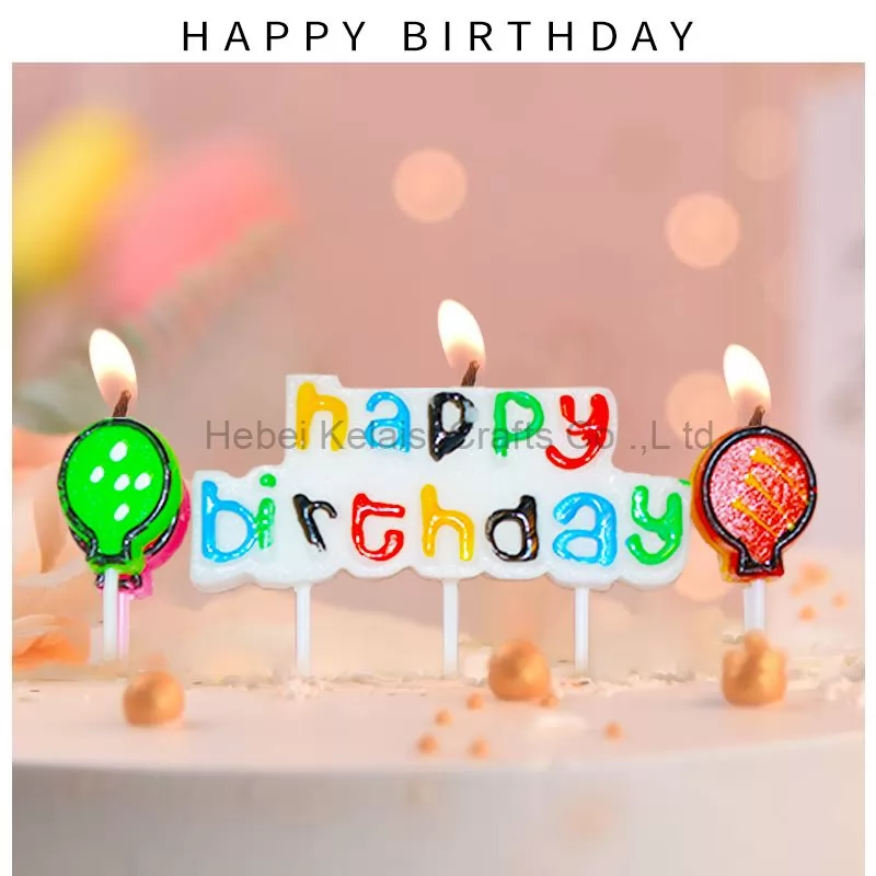 Colorful Cake Decoration Candles Birthday number Alphabet candles