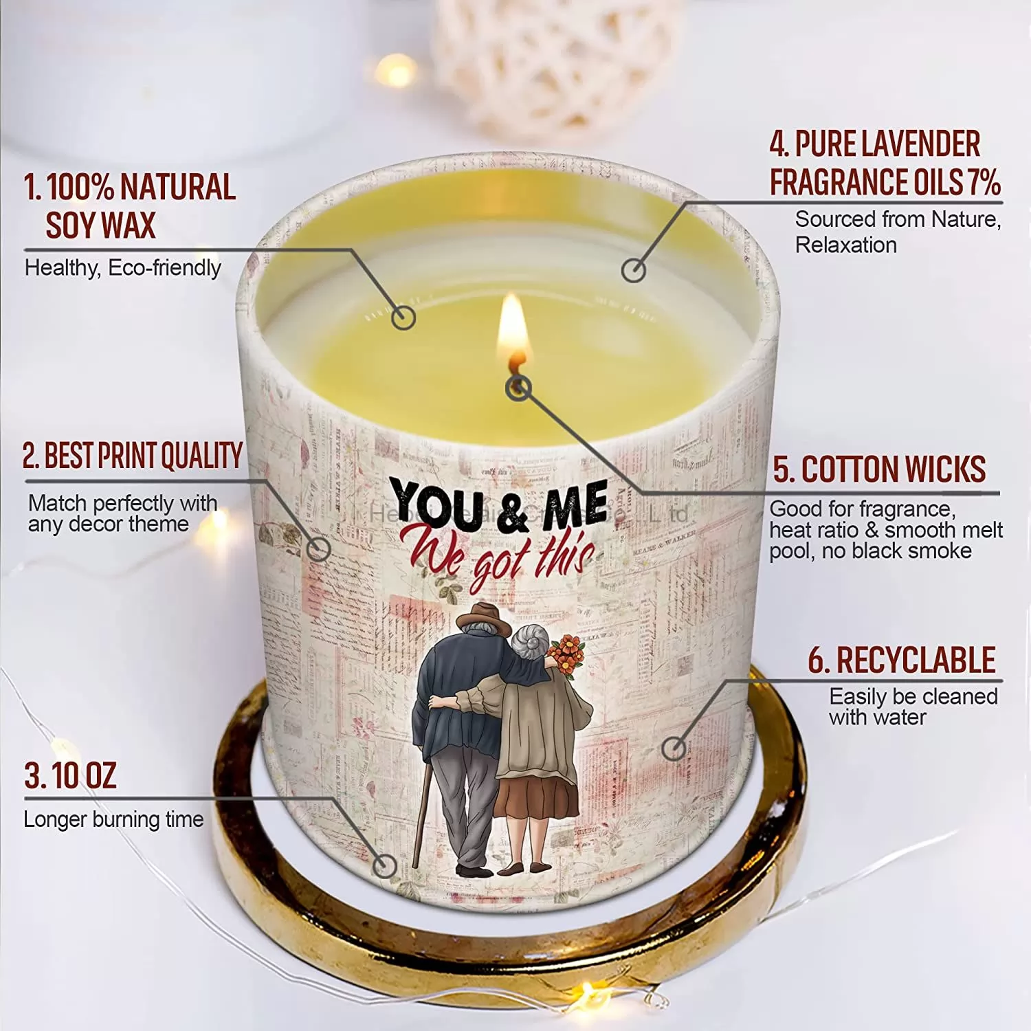 Anniversary Valentine's Day Christmas Scented Candle