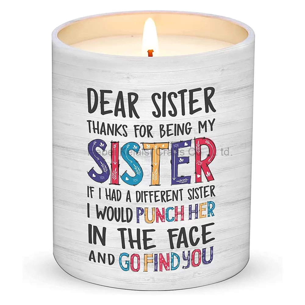Gift Scented Candle for sister