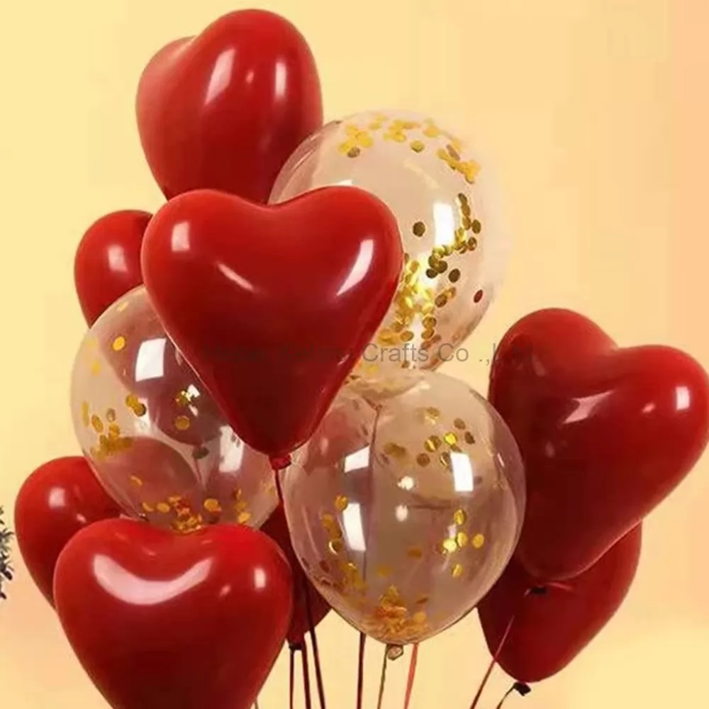 11pcs Heart Decorative Balloon Set