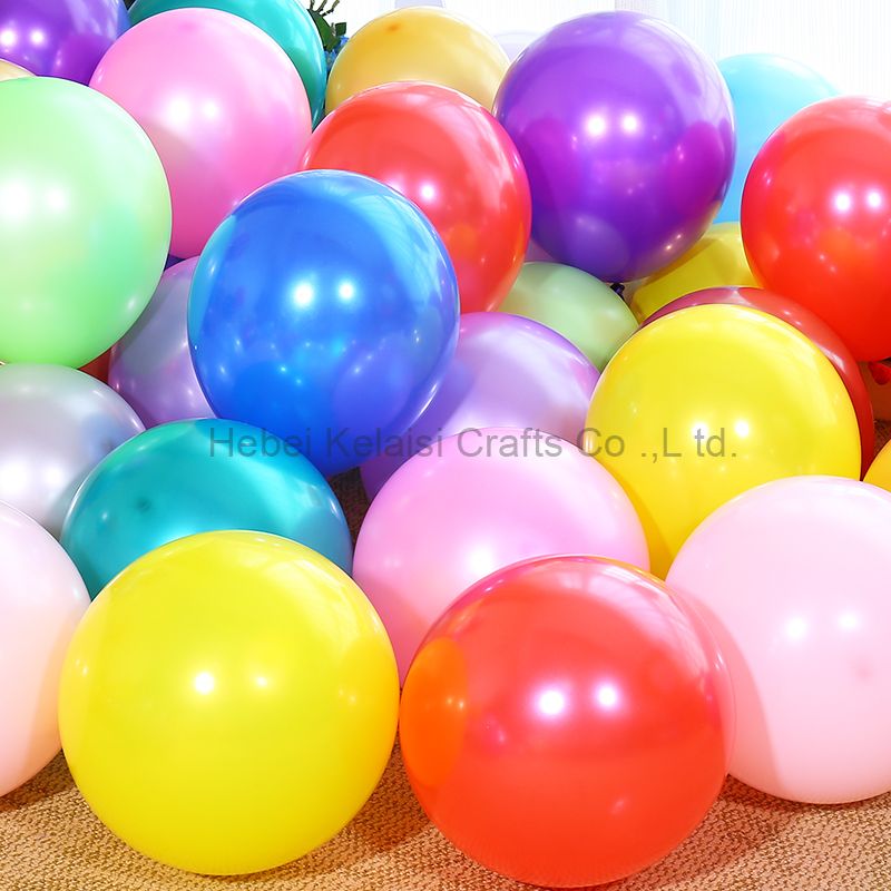 Pearlescent colorful advertisement latex balloon