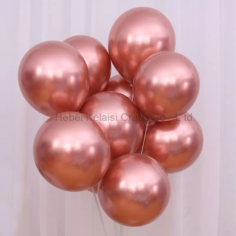 Thickened 12 inch metallic texture latex balloon