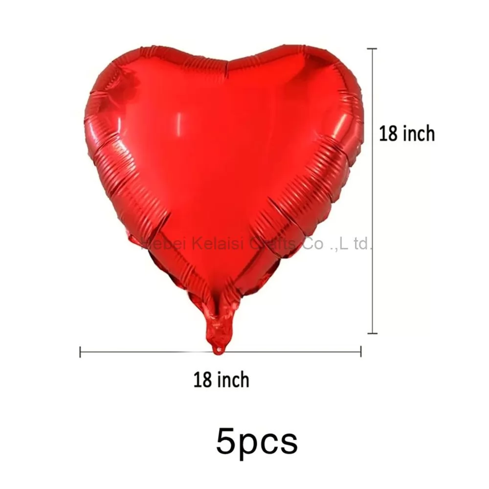 5pcs Heart Shaped Balloon Set