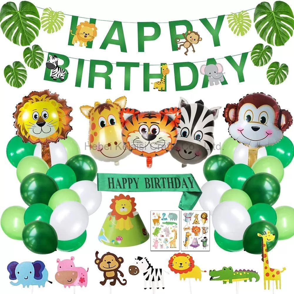 Animal Balloons for Kids Boys Birthday Decor party set