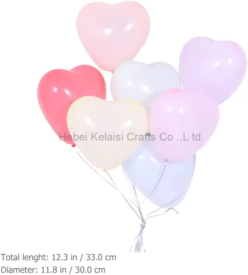 Macaron color Heart Latex Balloons