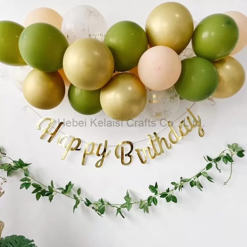 62Pcs Olive Green Gold Balloons for Baby Shower Decorations