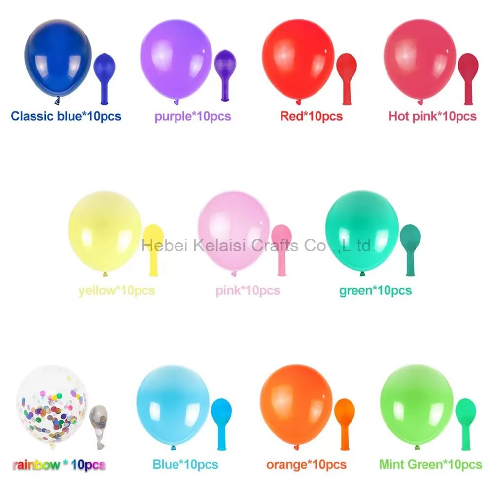 Assorted Colorful Latex Confetti Balloon