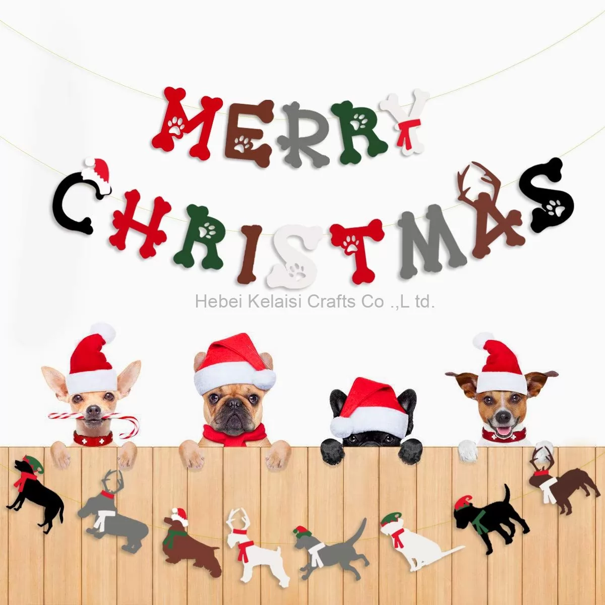 pinkblume Merry Christmas Banner Kit