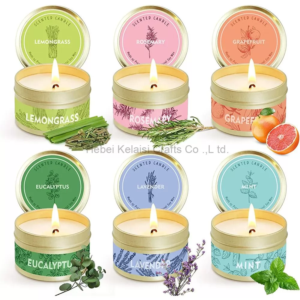 Essential Oils Added Candles Gift Set