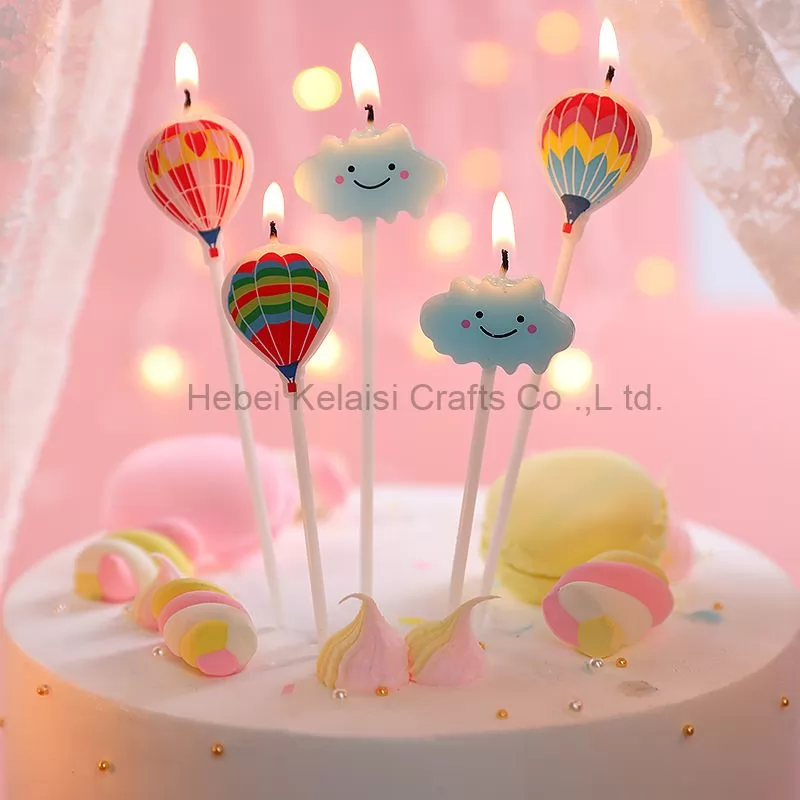 Colorful cartoon cake decoration candles