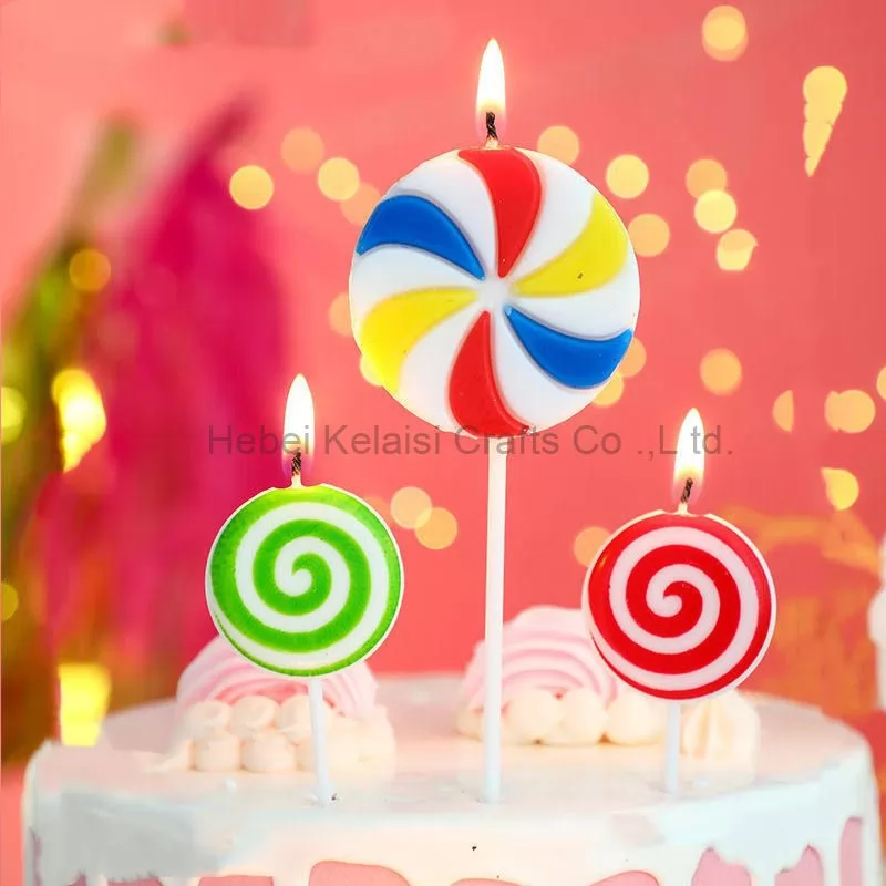 Colorful cartoon cake decoration candles