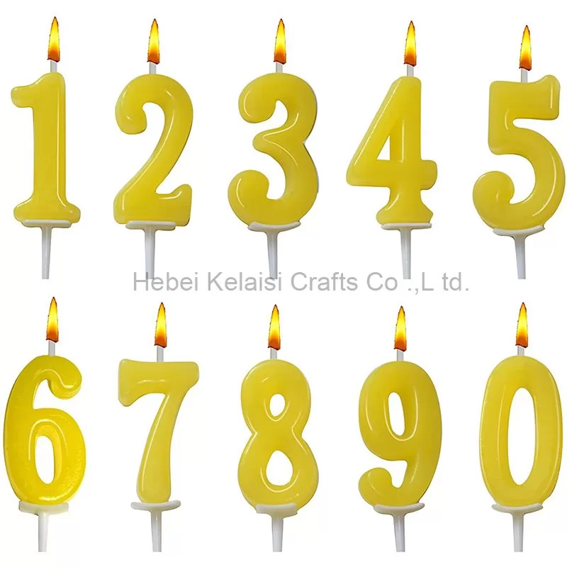 Paint Craft Number Shape Birthday Candle