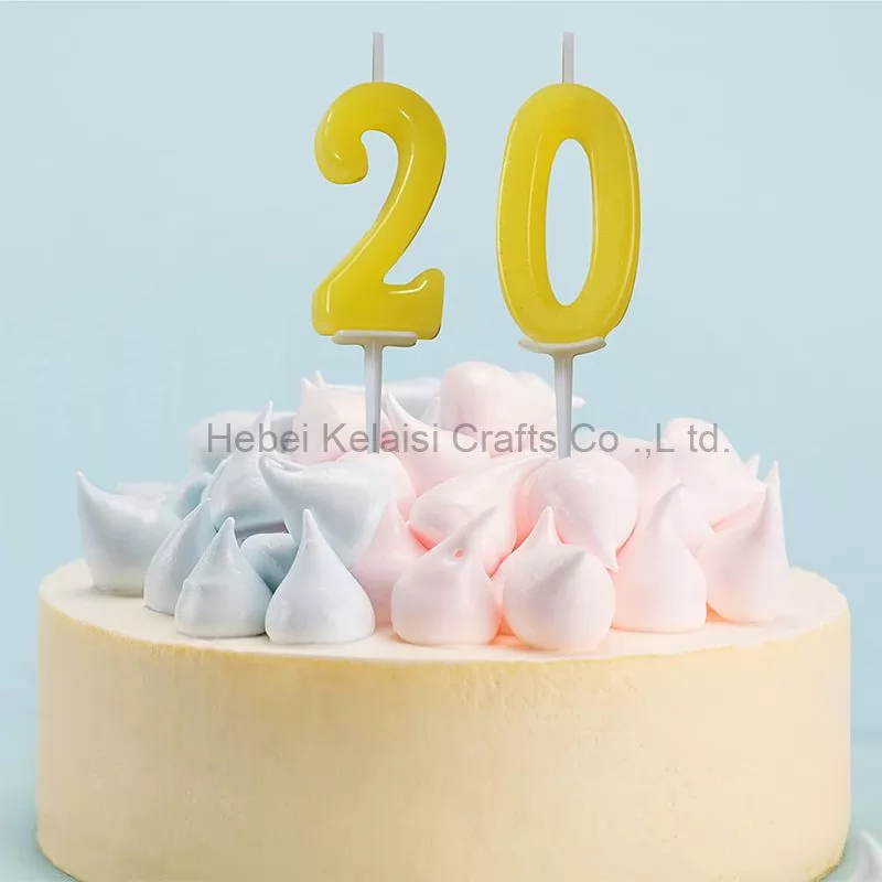 Paint Craft Number Shape Birthday Candle