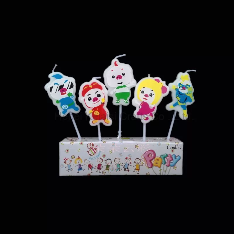 Animal-shaped cartoon cake candles