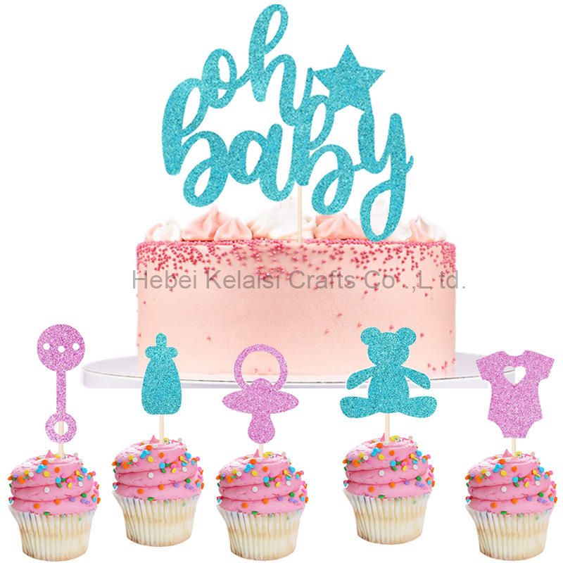 Paper Cake Toppers Degradable Decoration Party Supplies