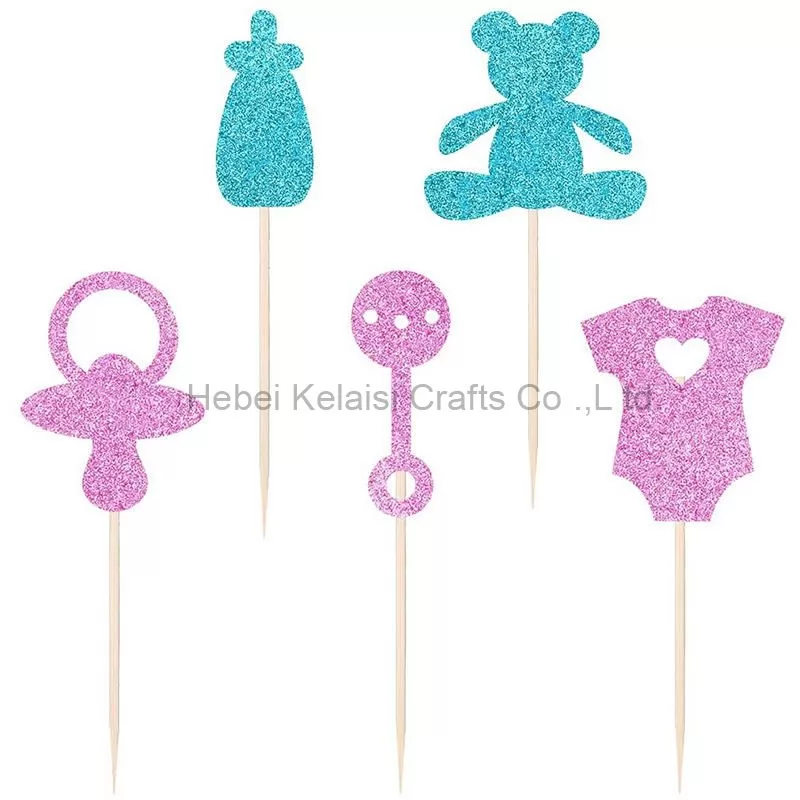 Paper Cake Toppers Degradable Decoration Party Supplies