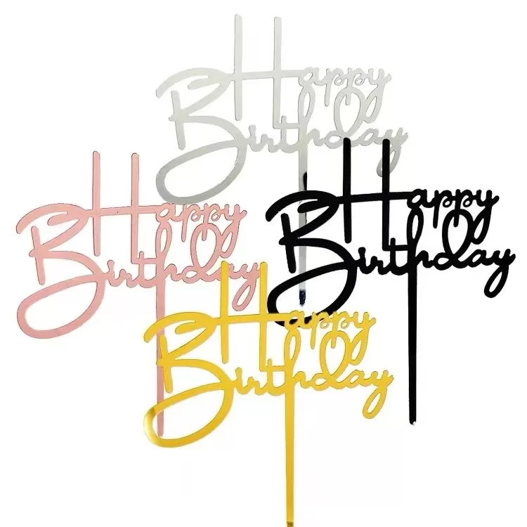 Birthday Decorations Acrylic Cake Topper Party Supplies