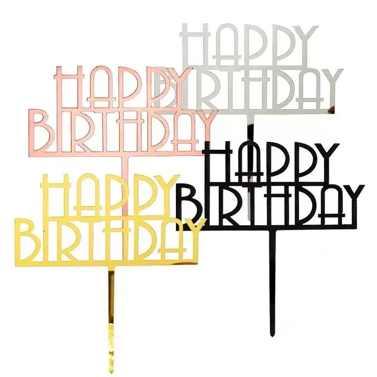 Birthday Decorations Acrylic Cake Topper Party Supplies