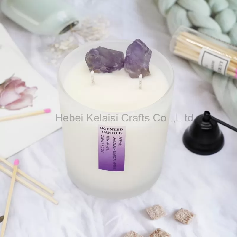 Home Decoration Crystal Glass Jar Candles