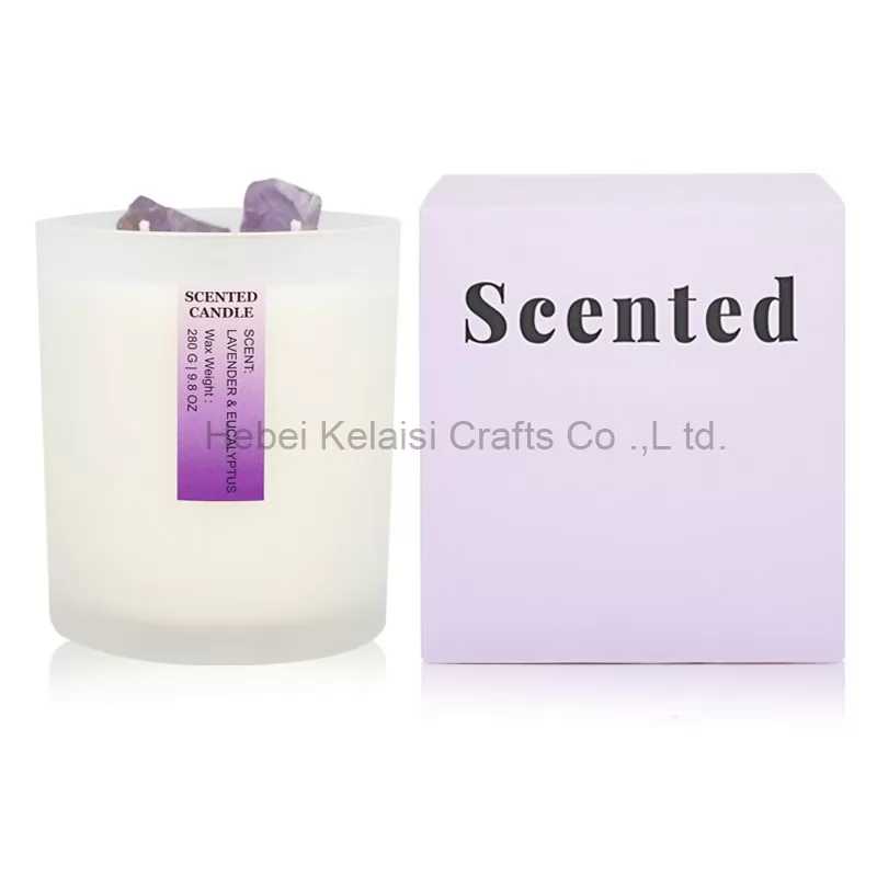 Home Decoration Crystal Glass Jar Candles