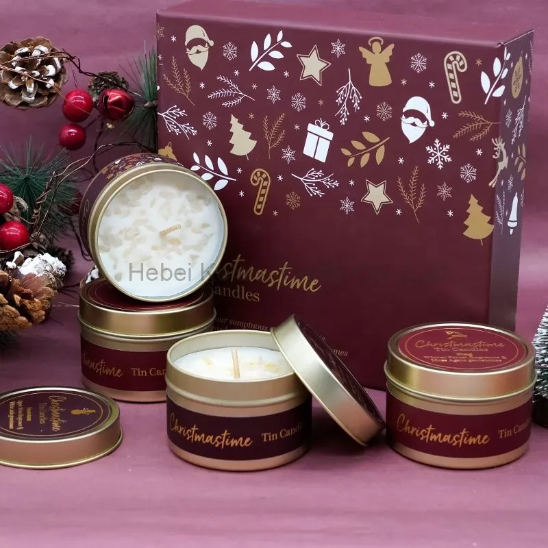4 packs Home Decor Scented Candle Set