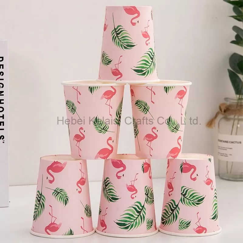 Flamingo paper cup